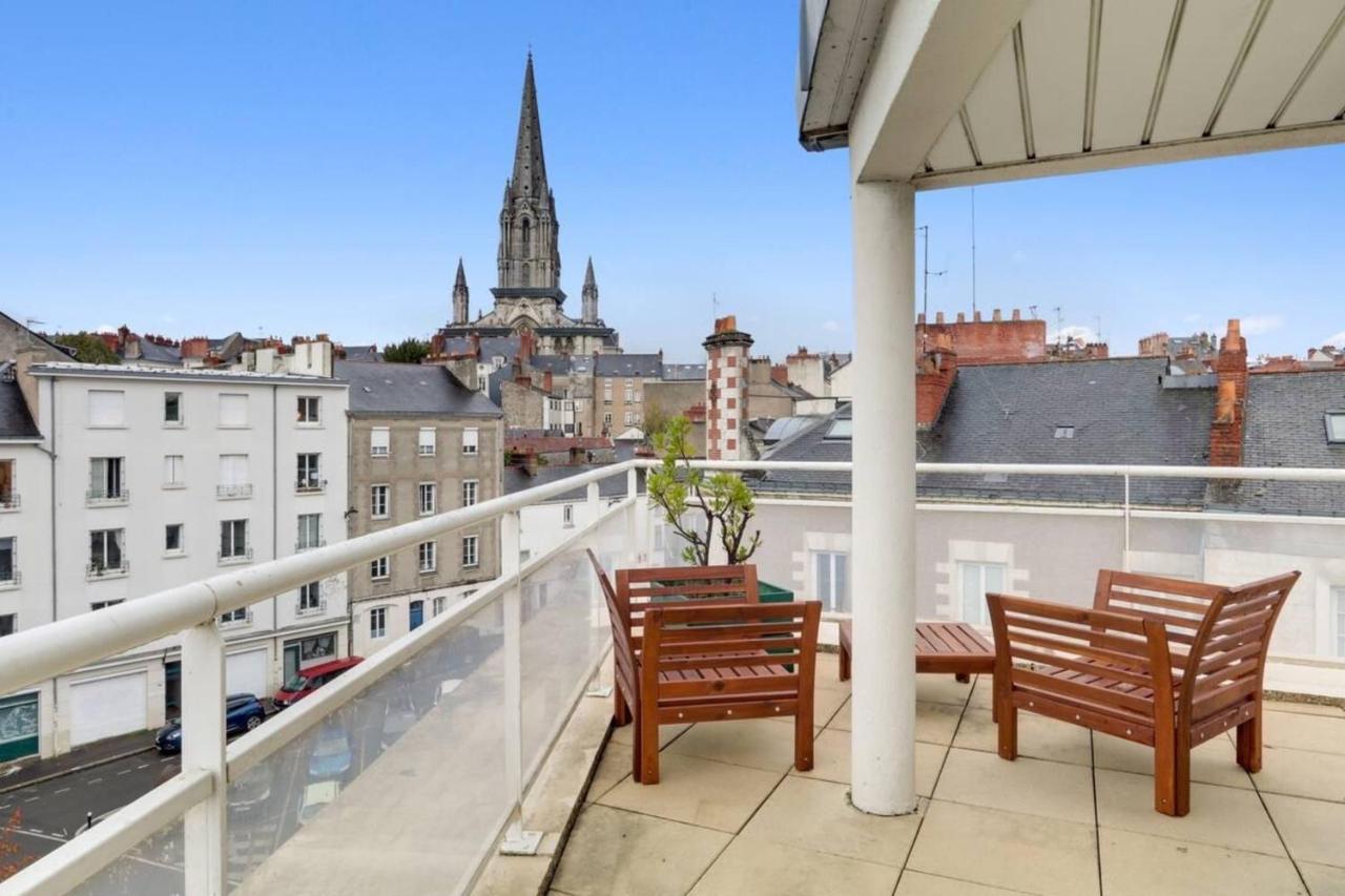 Bright Apartment With Large Terrace Nantes Eksteriør bilde